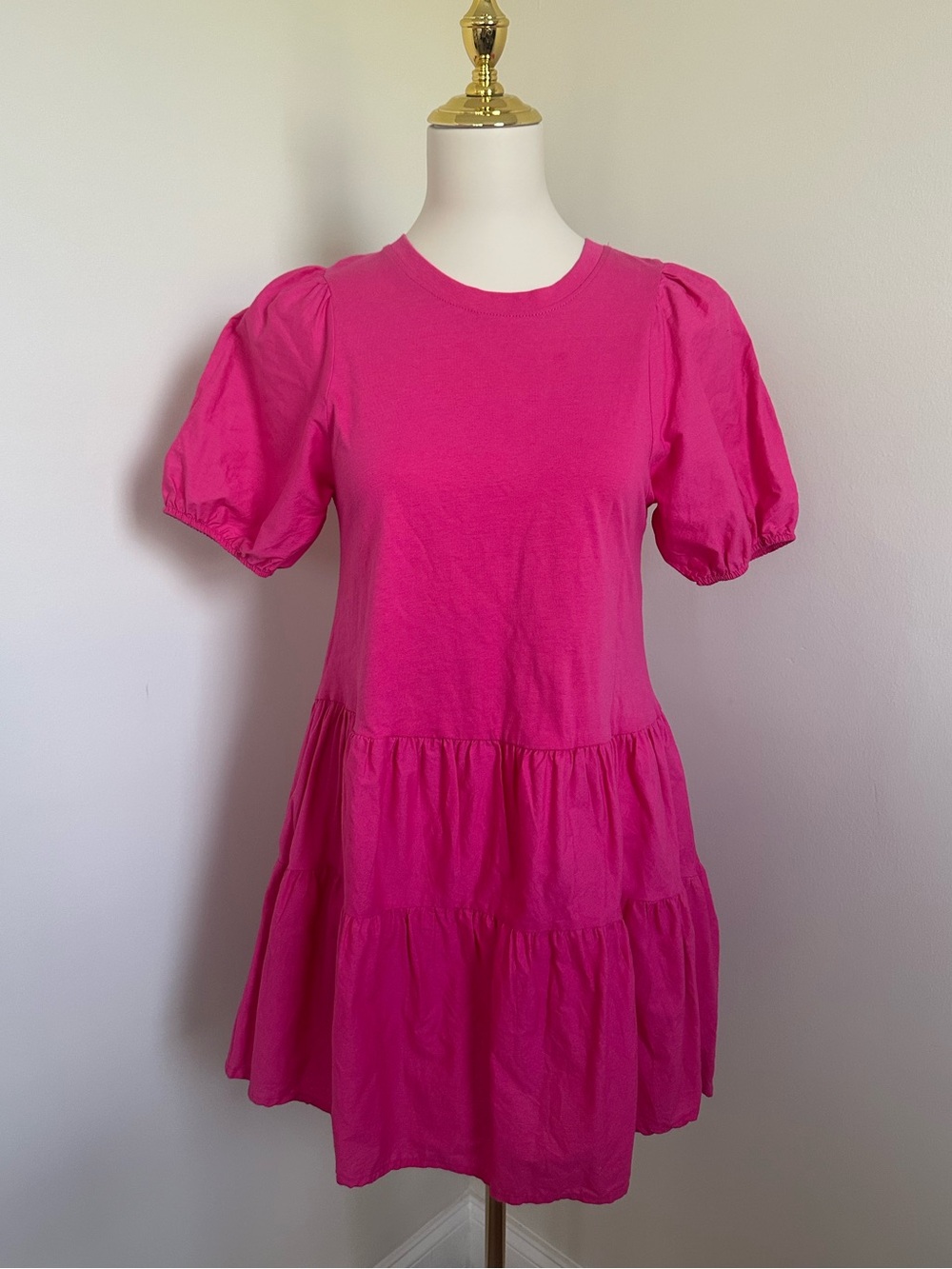 Zara Knit/Cotton Tier Dress